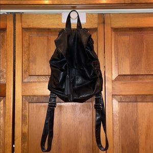 Leather backpack